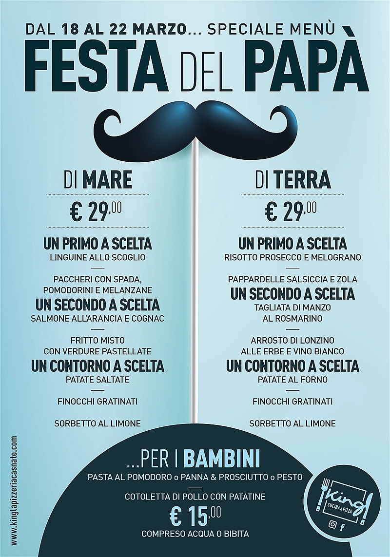 MENÙ FESTA DEL PAPÀ